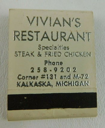 Vivians Restaurant - Matchbook